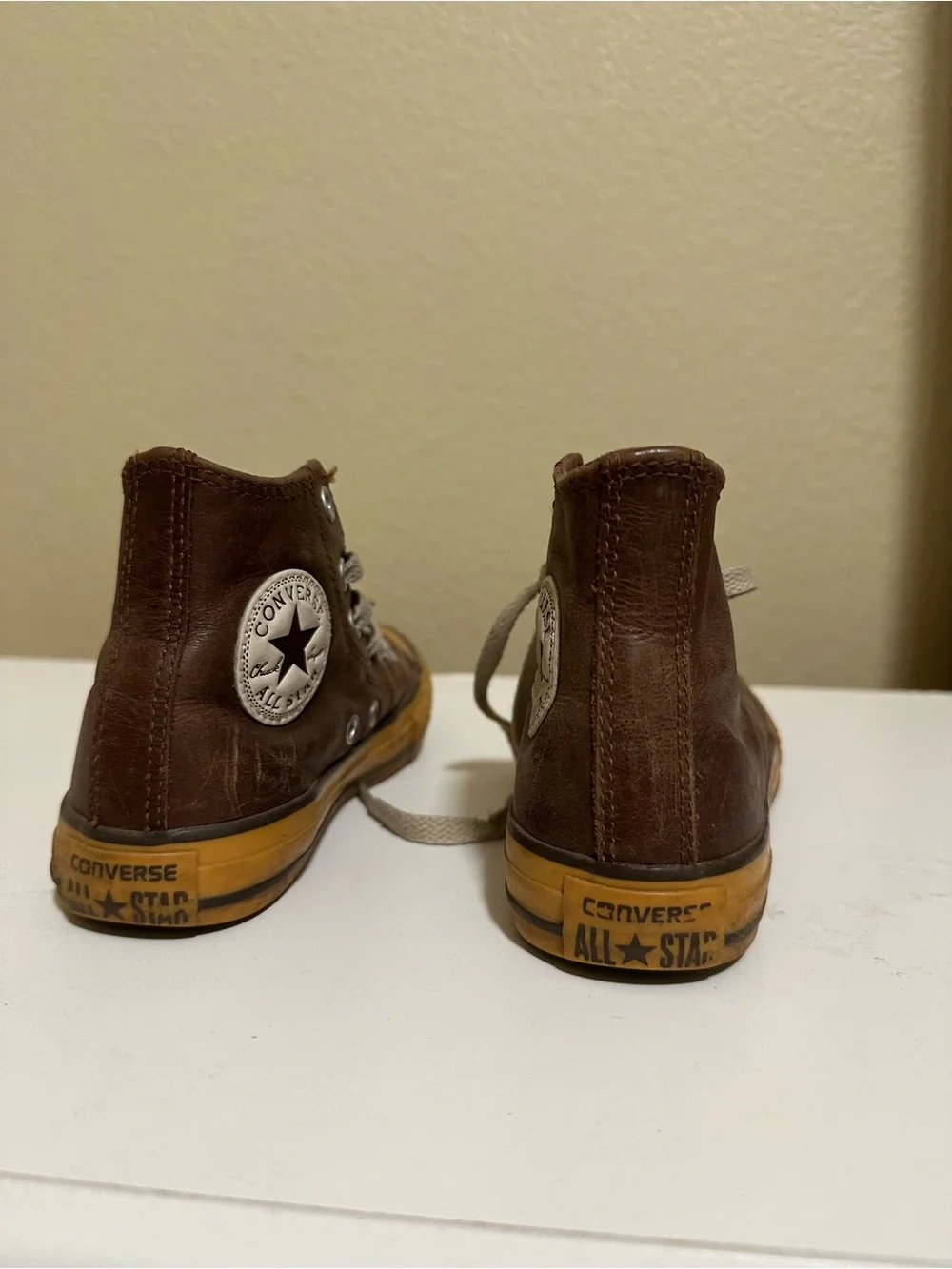 Converse Kids Brown and Tan High-Top Sneakers